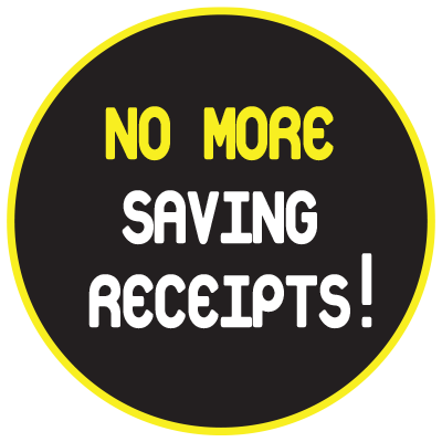 No More Saving Receipts logo